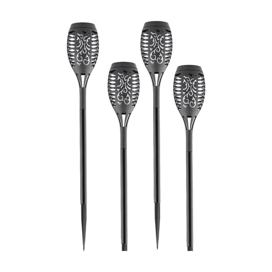 Set 4 Lampi Solare Werstil, Pentru Gradina, Efect Flacara, 62CM