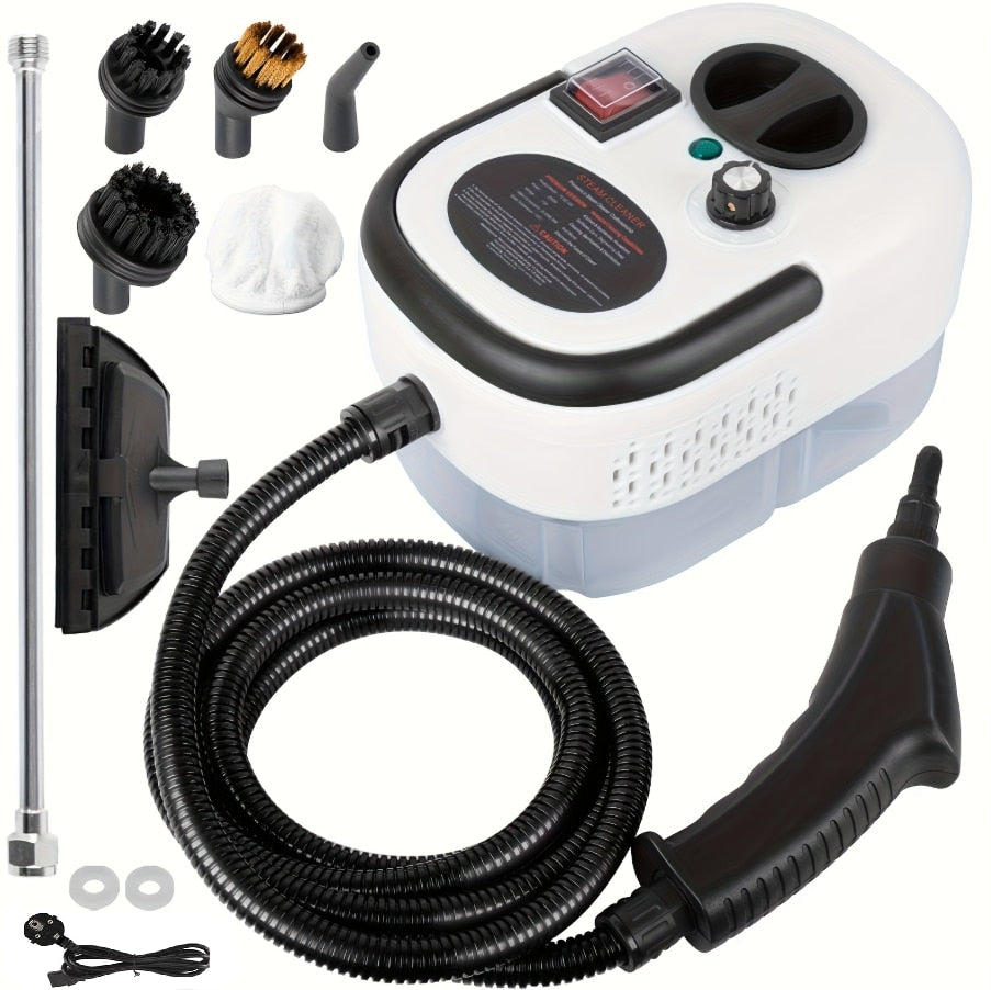 Aparat de Curățat cu Abur 2500W, Rezervor 1200 ml, 3 Bar, Furtun 2,2 m și Accesorii