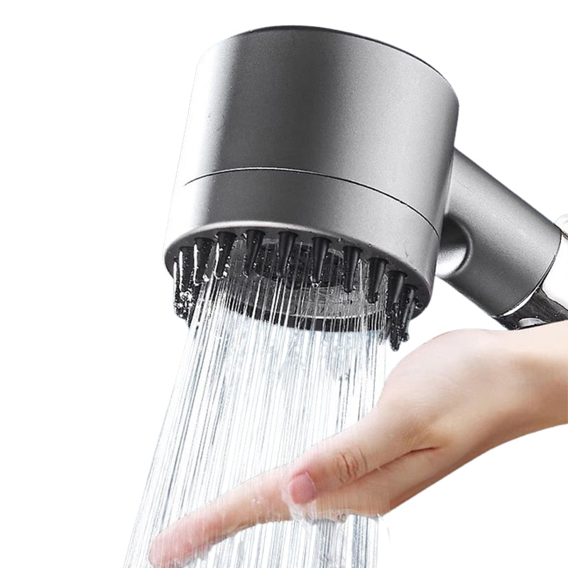 Cap De Dus Cu Filtru Integrat | Presiune Reglabila | 4 Tipuri De Jet | Pini Din Silicon Pentru Masaj