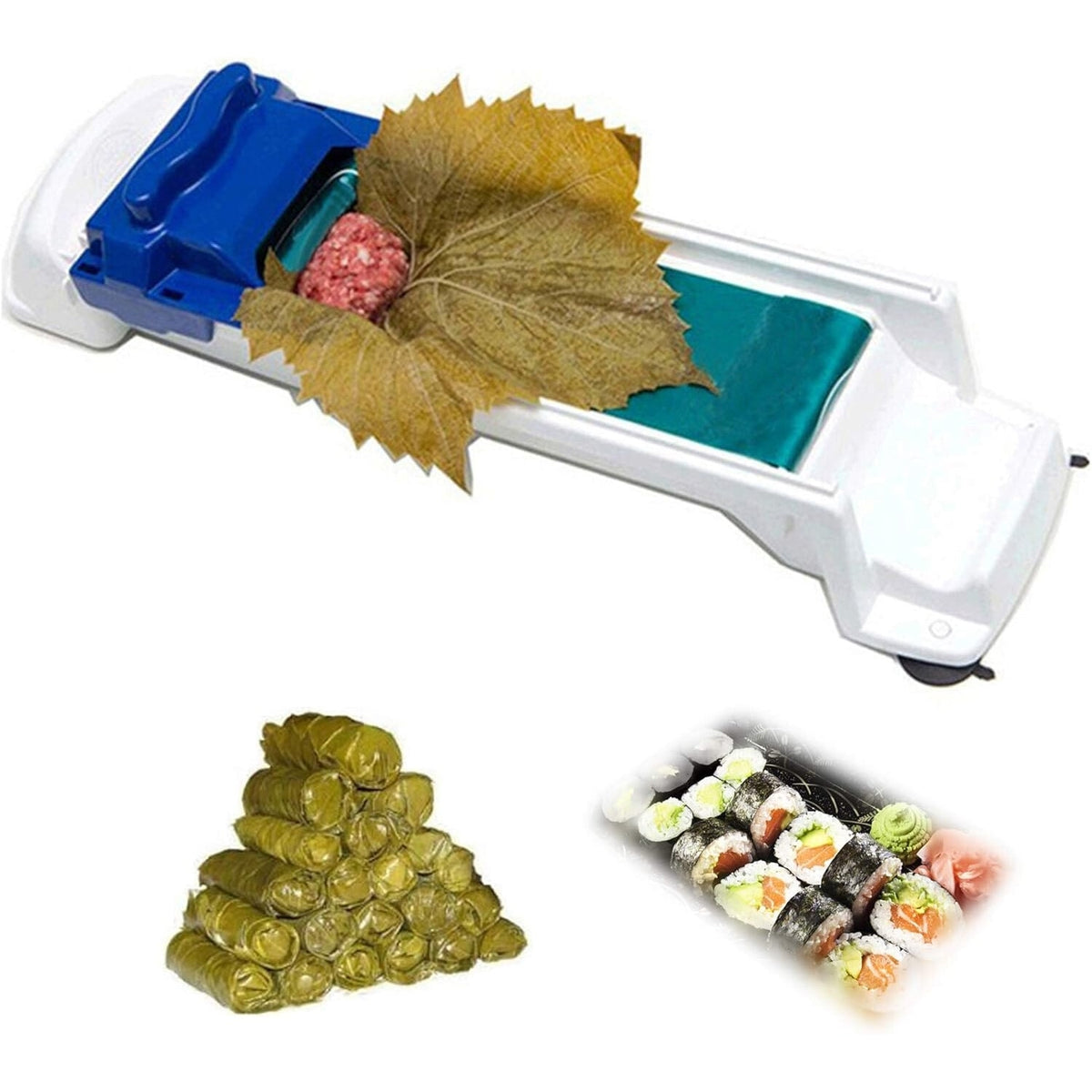 Set Mașină de Umplut Cârnați 1,5 kg și Aparat de Rulat Sarmale, pentru Preparate Tradiționale