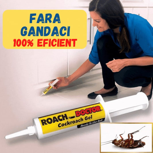 Set 3x Insecticid Impotriva Gândacilor de Bucătărie, Foarte Puternic si Eficient cu Seringa Dozatoare