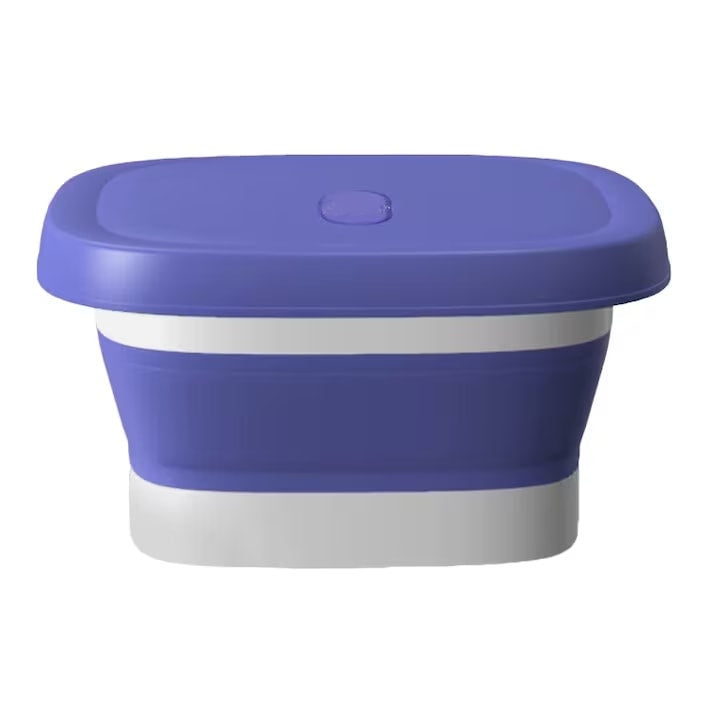 Aparat de Hidromasaj Pliabil pentru Picioare cu Role de Masaj, Compact, Mov