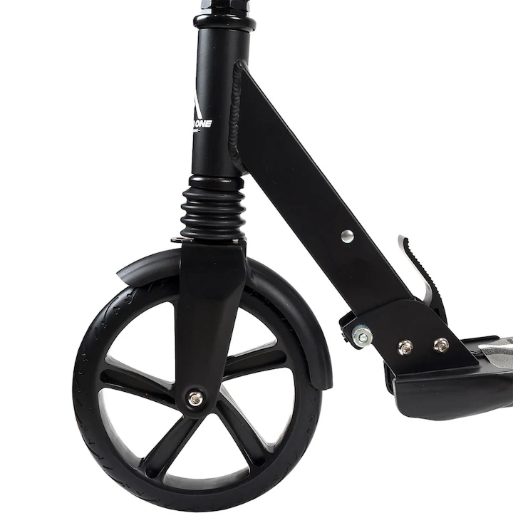 Trotineta Pliabila Cu Suspensii Si Frana Disc | Roti 200mm | Ghidon Reglabil 3 Trepte | Platforma Antiderapanta | Pana La 100kg