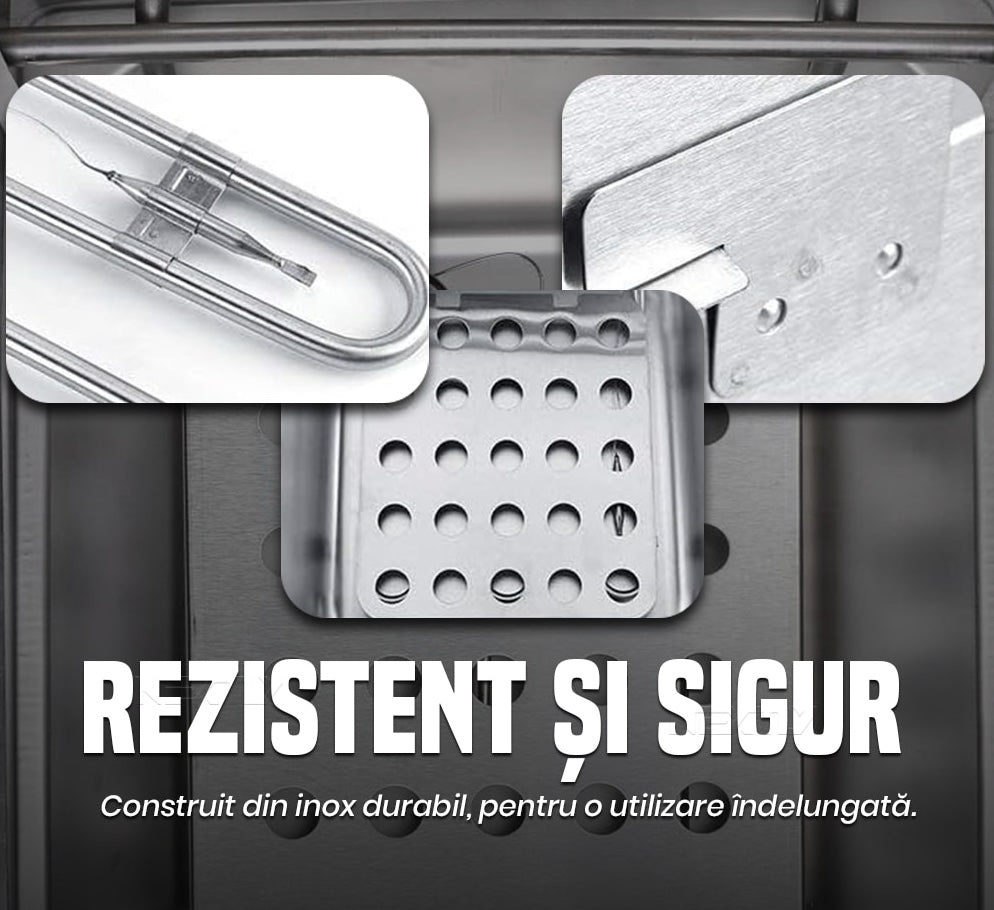 Friteuza Electrica Profesionala | 6 Litri Inox, 2500W, Termostat Reglabil, Uz Comercial si Casnic
