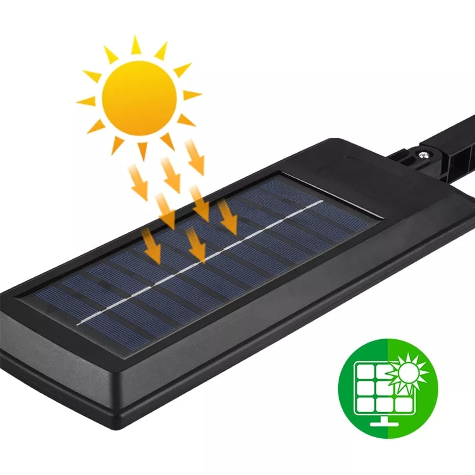 Set 4 Lampi Stradale Solare 90W | Senzor Miscarе | Panou Solar Integrat | Control Intensitate & Timer | Montaj Pe Perete
