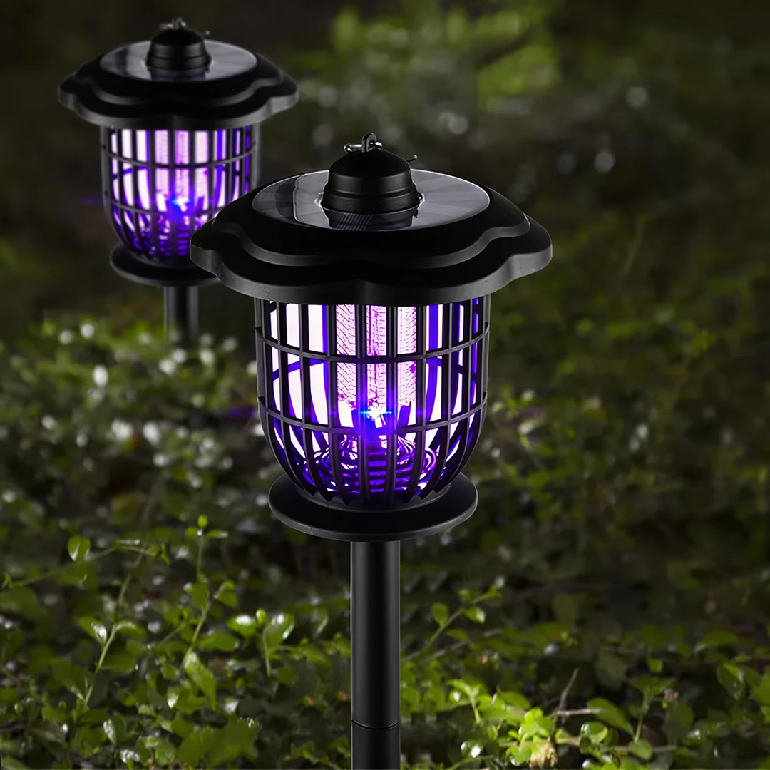 Aparat Anti-Cartite Solar + Lampa Solara LED/UV Anti-Tantari 2in1 | Pachet Impotriva Daunatorilor