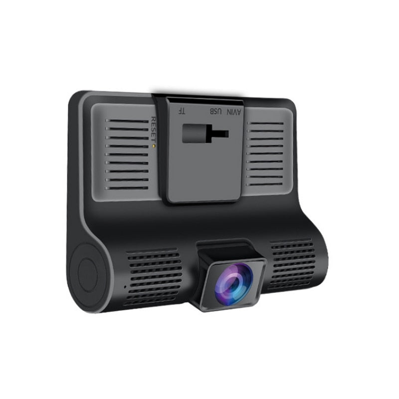 Cameră Auto Dublă Față + Interior, Full HD 1080p, Ecran Tactil 4 inch, Unghi 170°