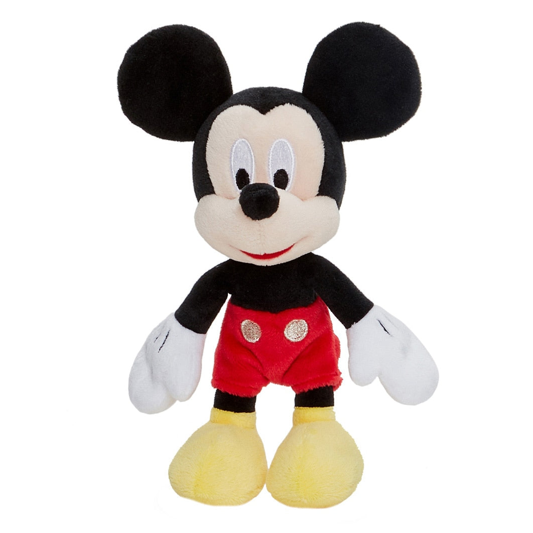 Set 2 Plusuri Minnie & Mickey Mouse | Jucarii Muzicale | 25 cm | Material Catifelat | Cadoul Ideal Pentru Copii