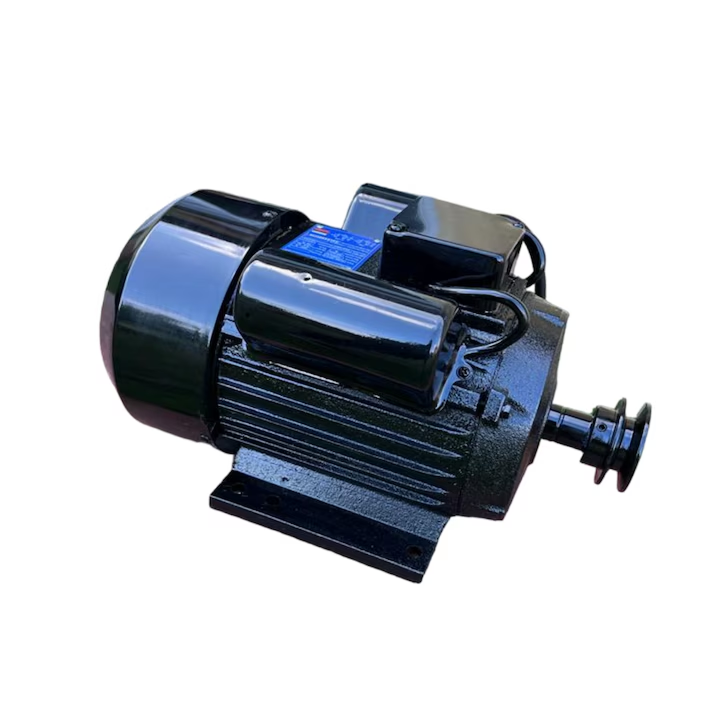 Motor Electric Monofazat 5kW 1400 RPM | Bobinaj Cupru | Carcasa Fonta | Condensatori Inclusi | Fulia Otel