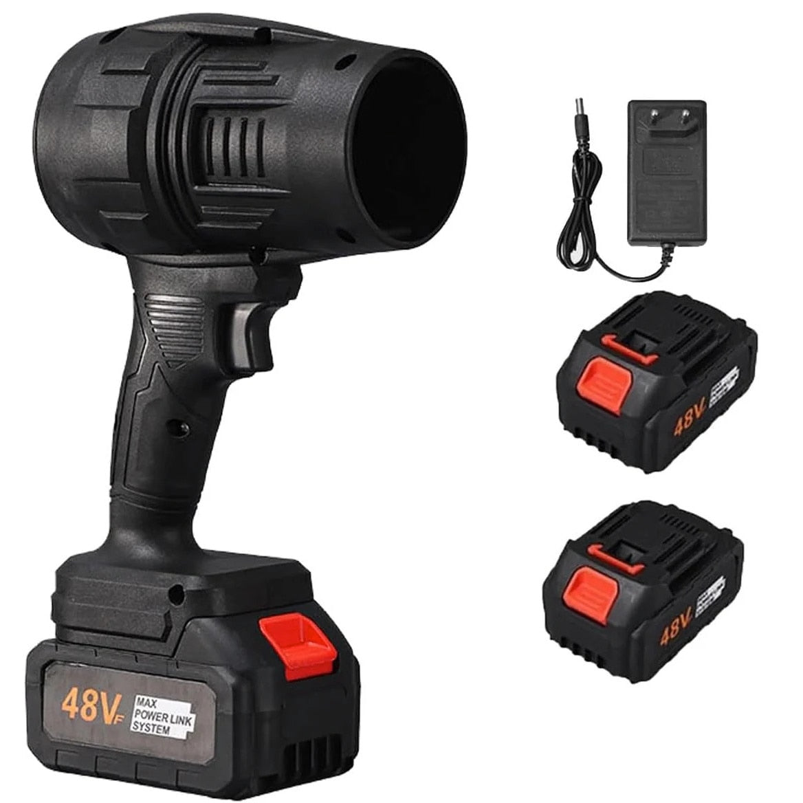 Suflantă cu Acumulator 48V, 2 Acumulatori 3000 mAh, Design Pistol, cu Valiză