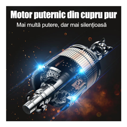 Surubelnita Electrica Portabila | 6 Nm Cuplu, Baterie Li-Ion 1800mAh, Maner Ajustabil, Set Accesorii