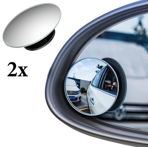 Set 2 oglinzi auto pentru unghi mort rotunde pentru oglinzile laterale cu adeziv