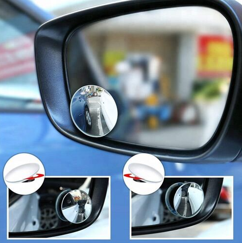 Set 2 oglinzi auto pentru unghi mort rotunde pentru oglinzile laterale cu adeziv