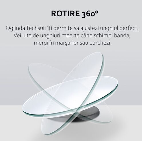 Set 2 oglinzi auto pentru unghi mort rotunde pentru oglinzile laterale cu adeziv
