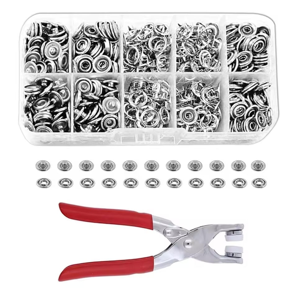 Set de Prindere, 100 Butoane Pentru Reparatii si Proiecte, Cleste Fixare