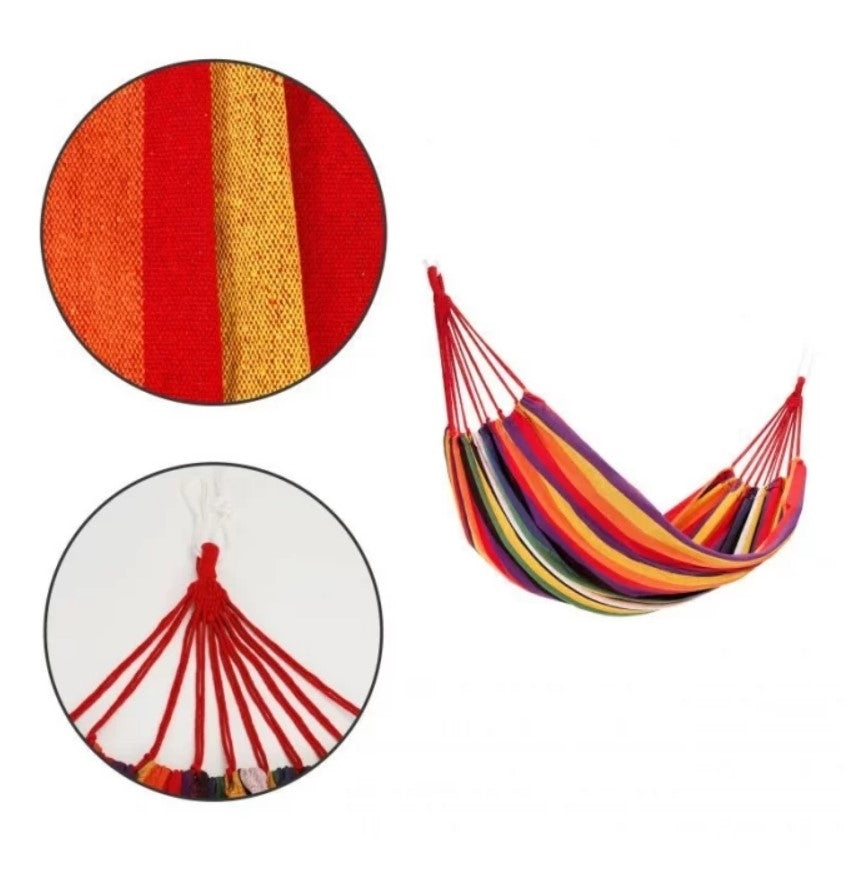 1 + 1 GRATIS - Hamac dublu, din bumbac, 200 x 160cm, Aden