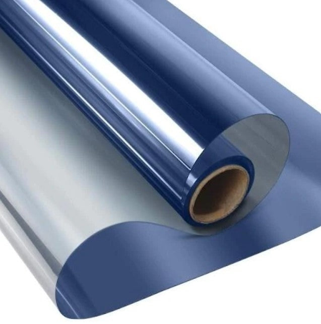 1+1 PROMO Folie Reflexivă pentru Geamuri Interioare cu Efect de Oglindă | Protecție Solară UV | 60 x 300 cm