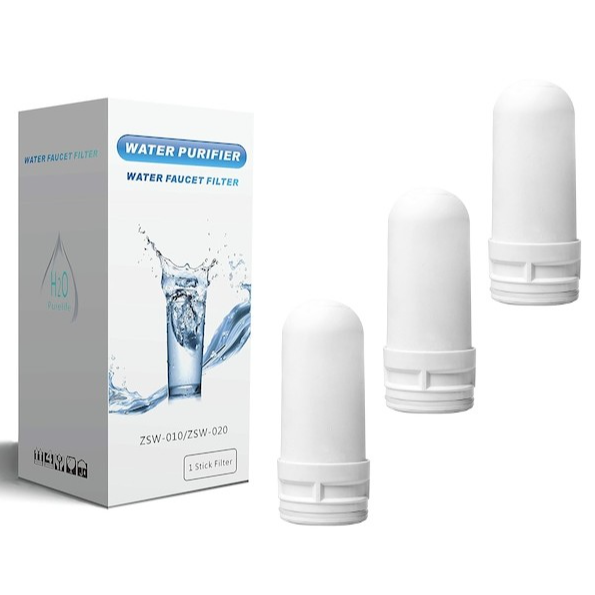 Filtru pentru apa Werstil, montabil pe robinet , antibacterian + set 3 filtre rezerva.