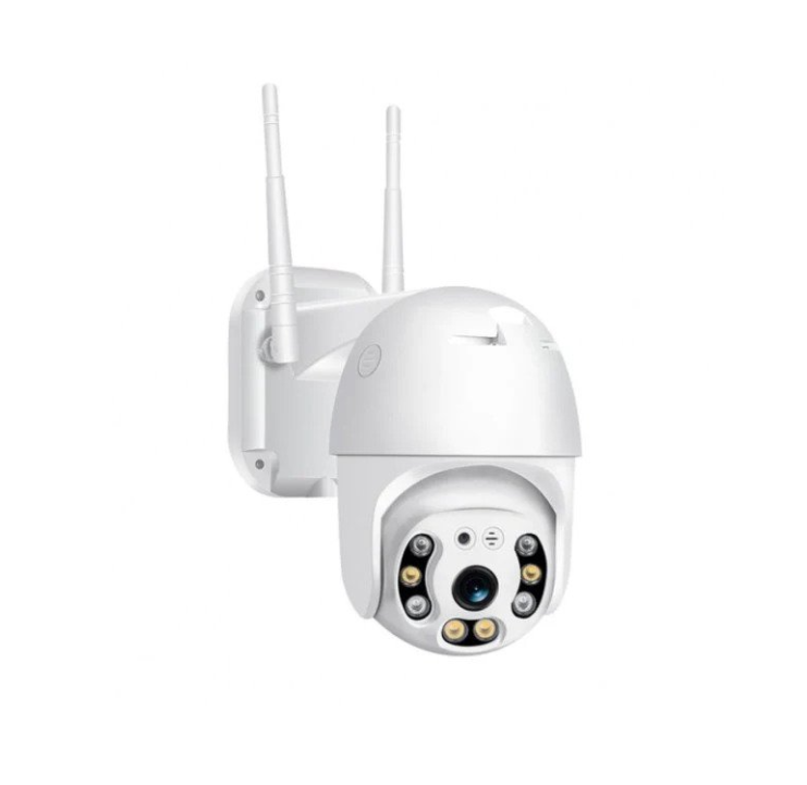 Set 4 Camere de Supraveghere WiFi Exterior Full HD, Rotative, cu Detecție Umană și Vedere Color