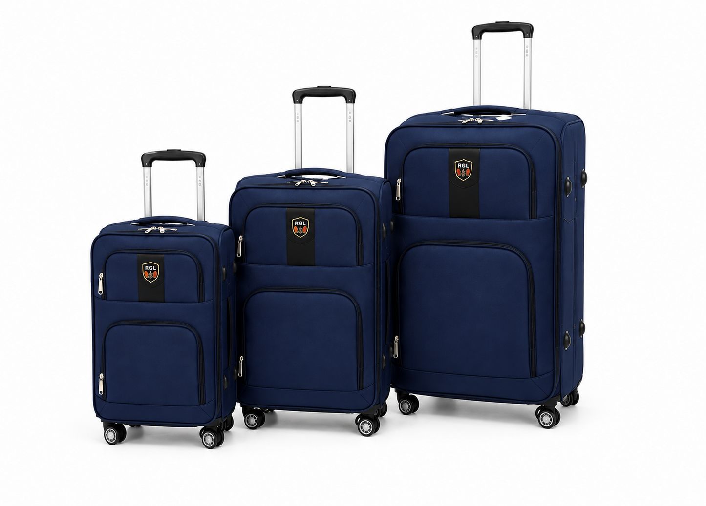 Set 3 Trolere de Calatorie Extensibile | Inchidere cu Cod | Roti 360° | Rezistente la Socuri si Zgarieturi |
