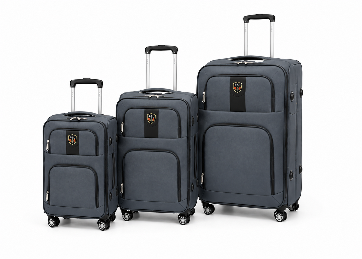Set 3 Trolere de Calatorie Extensibile | Inchidere cu Cod | Roti 360° | Rezistente la Socuri si Zgarieturi |