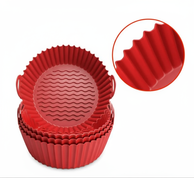 Tavita Din Silicon Pentru Friteuza Cu Aer Cald | Reutilizabila, Antiaderenta, Rezistenta -40°C Pana La +240°C