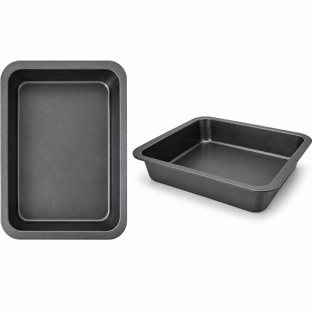 Tava Cuptor Metal | 42 x 28.5 x 5 cm | Dreptunghiulara | Pentru Friptura, Legume, Prajituri si Preparate la Cuptor