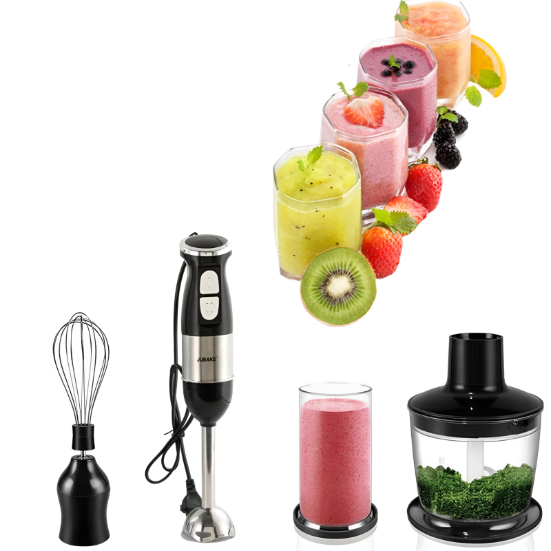 Blender Vertical 500W cu 2 Viteze, Tocător, Tel și Pahar Gradat de 600 ml