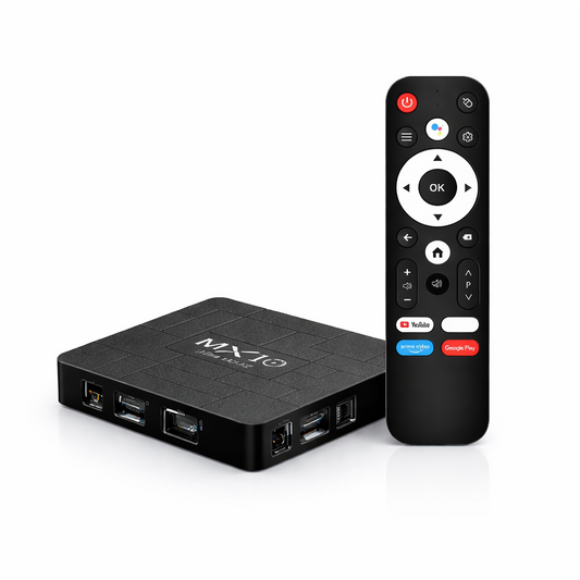 Android TV Box MX10 K2 | Android 13 | 4K | WiFi Dual Band | Telecomanda Vocala | Quad Core | 1.5GB RAM 8GB ROM
