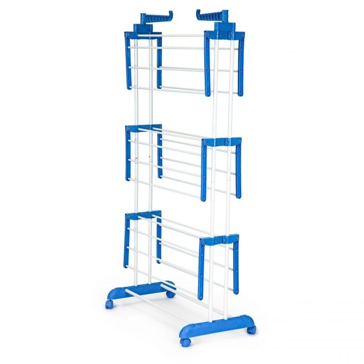 Uscator de Rufe, Vertical, Mobil si Pliabil Cu Suport Pentru Umerașe