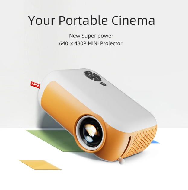 Mini Proiector Portabil cu HDMI, USB și Card, Imagine până la 100 inch, Difuzor Încorporat