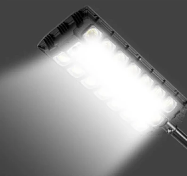 Lampă Stradală Solară cu Senzor de Mișcare și Telecomandă, Acoperire 250 m², IP65