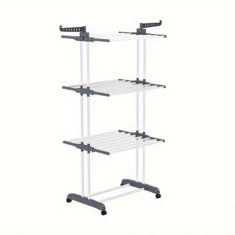 Uscator de Rufe, Vertical, Mobil si Pliabil Cu Suport Pentru Umerașe